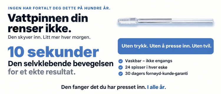 Nollevi selvklebende ørerenser